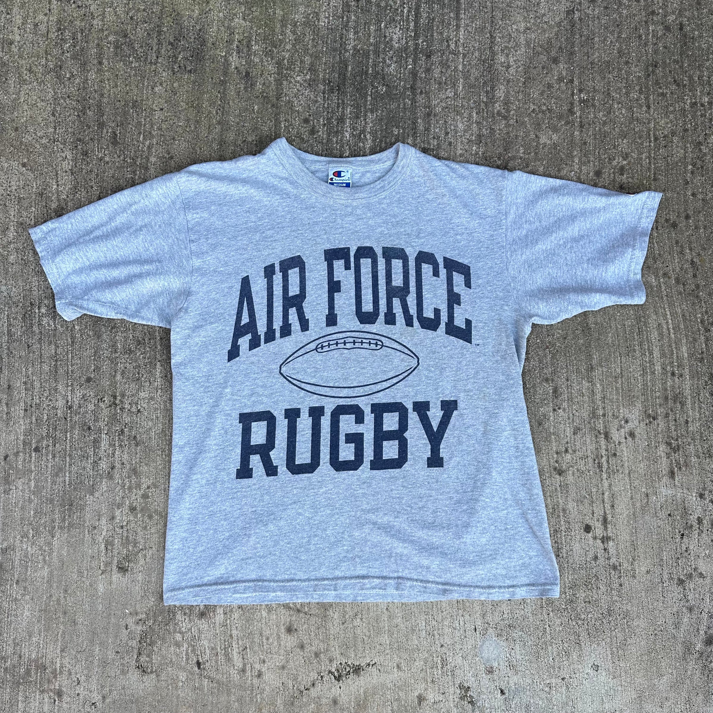 1990’s Air Force Rugby Water Print Champion T-Shirt M/L