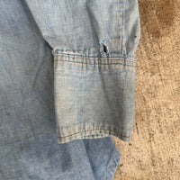 1970’s Maverick Chambray Western Shirt Large