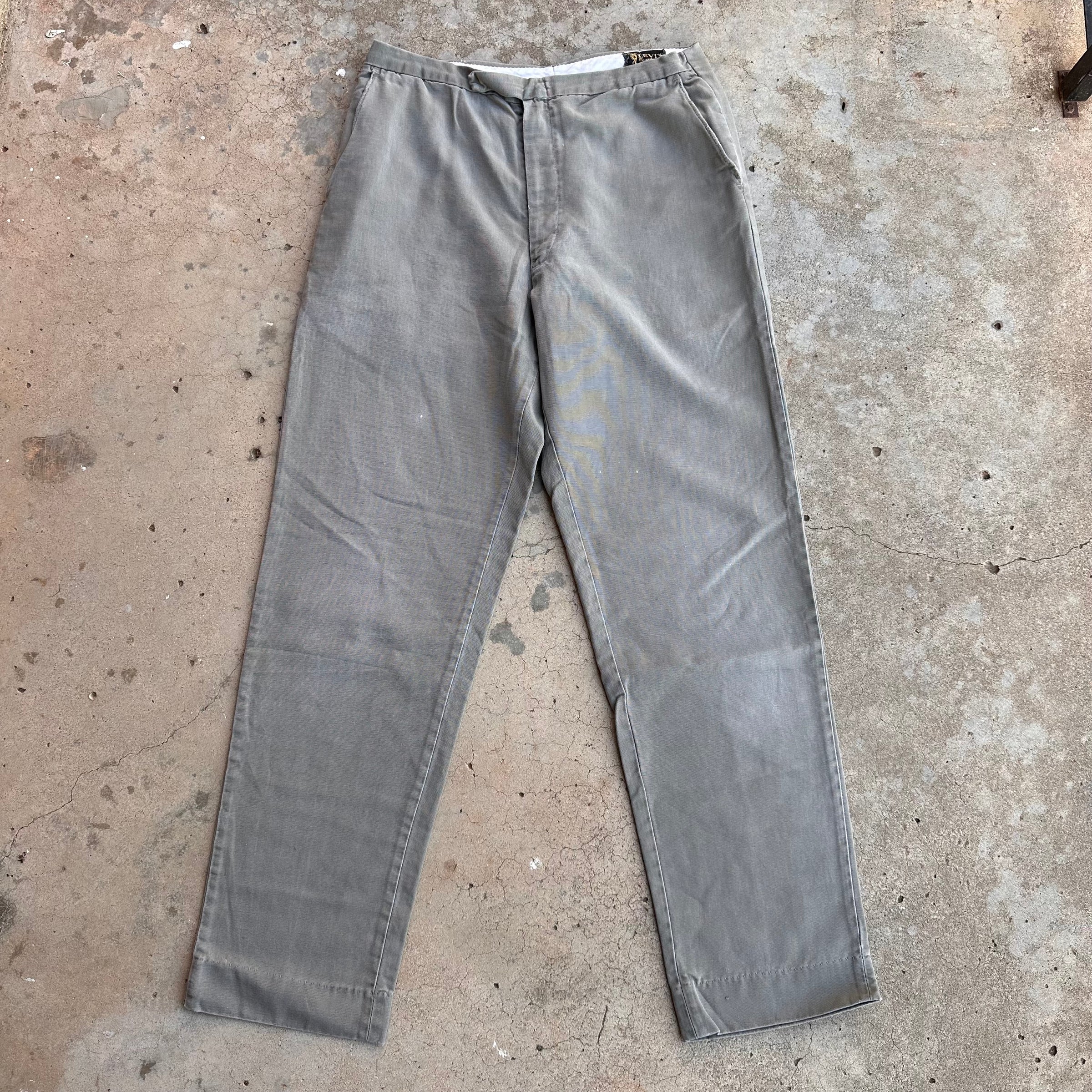 1940’s Levi’s Sportswear Grey Cotton Pants 30” x 31”