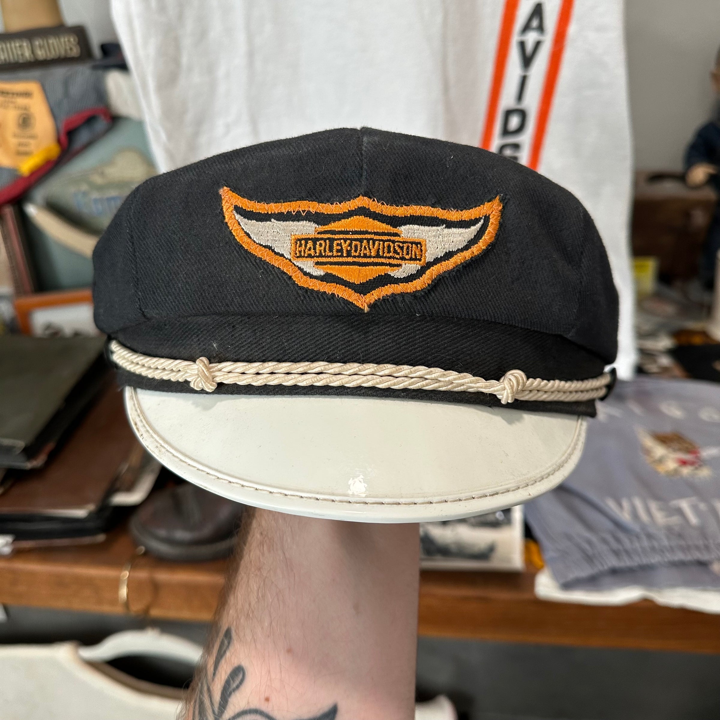 1950’s/60’s Harley Davidson Captain’s Hat Size 7 1/2