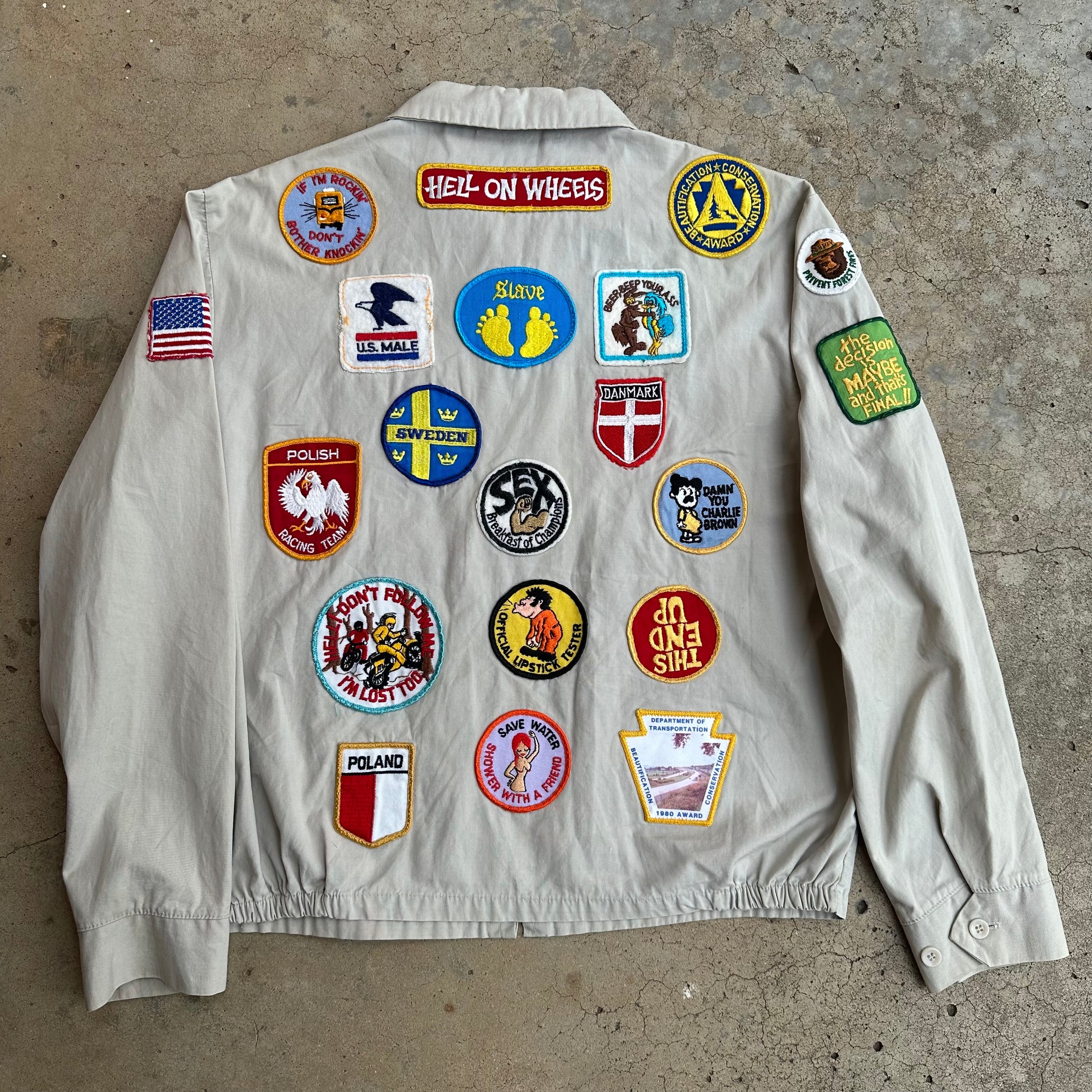 1970’s Novelty Patch Jacket Medium