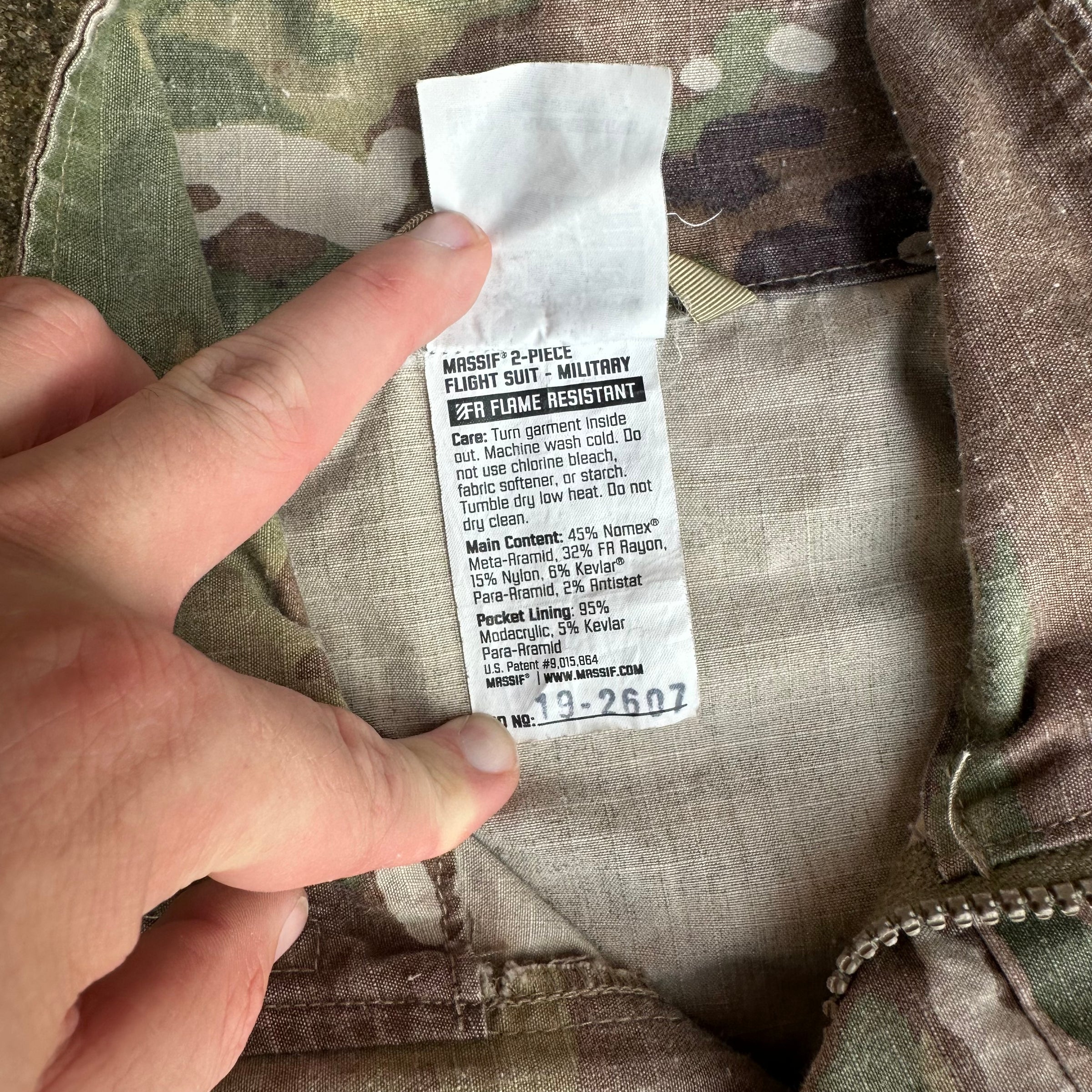 Massif Multicam Flame Resistant Flight Suit Top Medium Regular