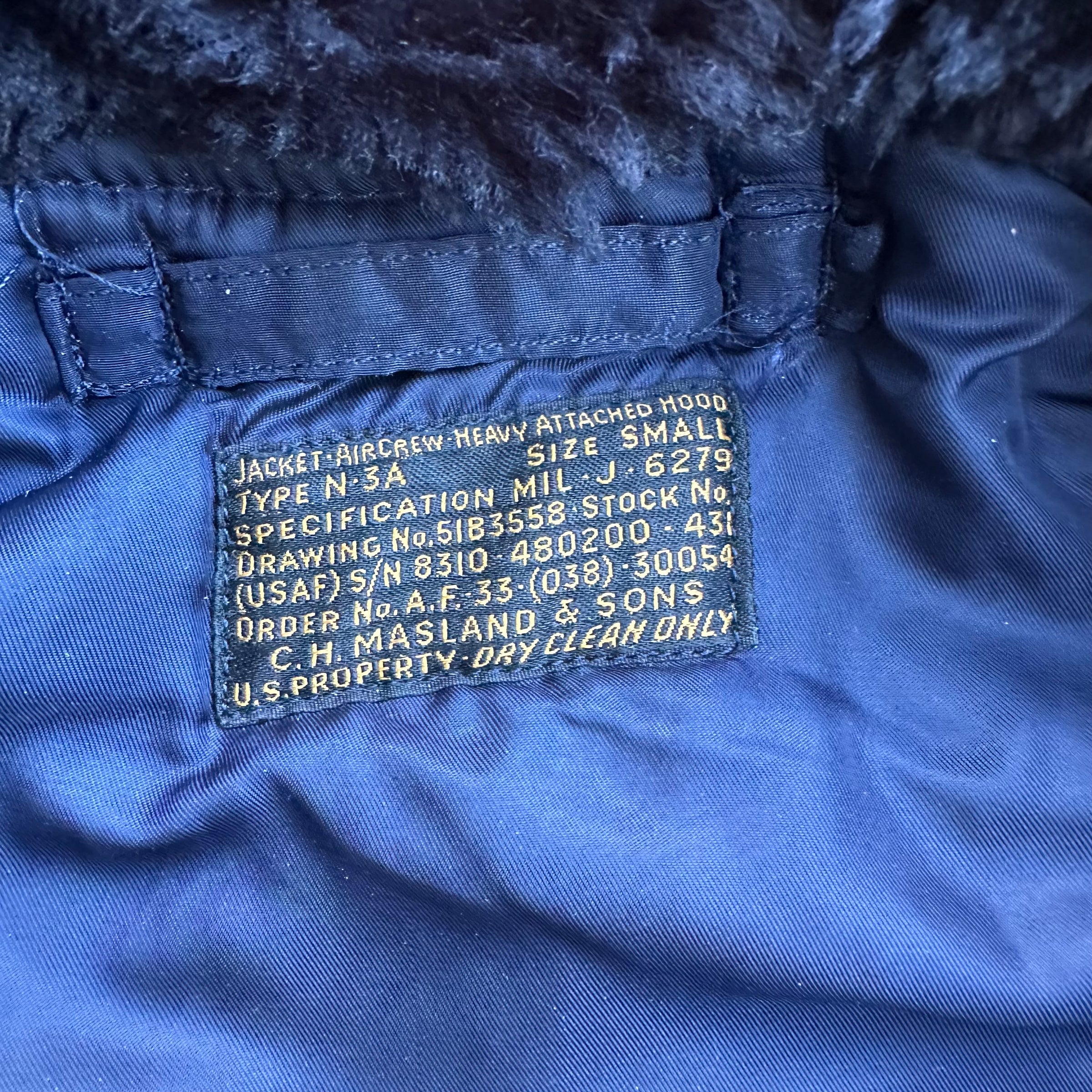 1950’s USAF N-3A Parka Size Small