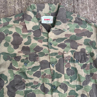 1960’s/70’s Kamo Brand Hunting Camo Cotton Flannel Shirt Large