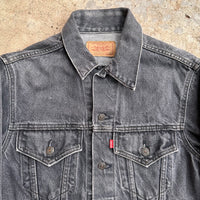1980’s Black Levi’s Denim Jacket Size 38R