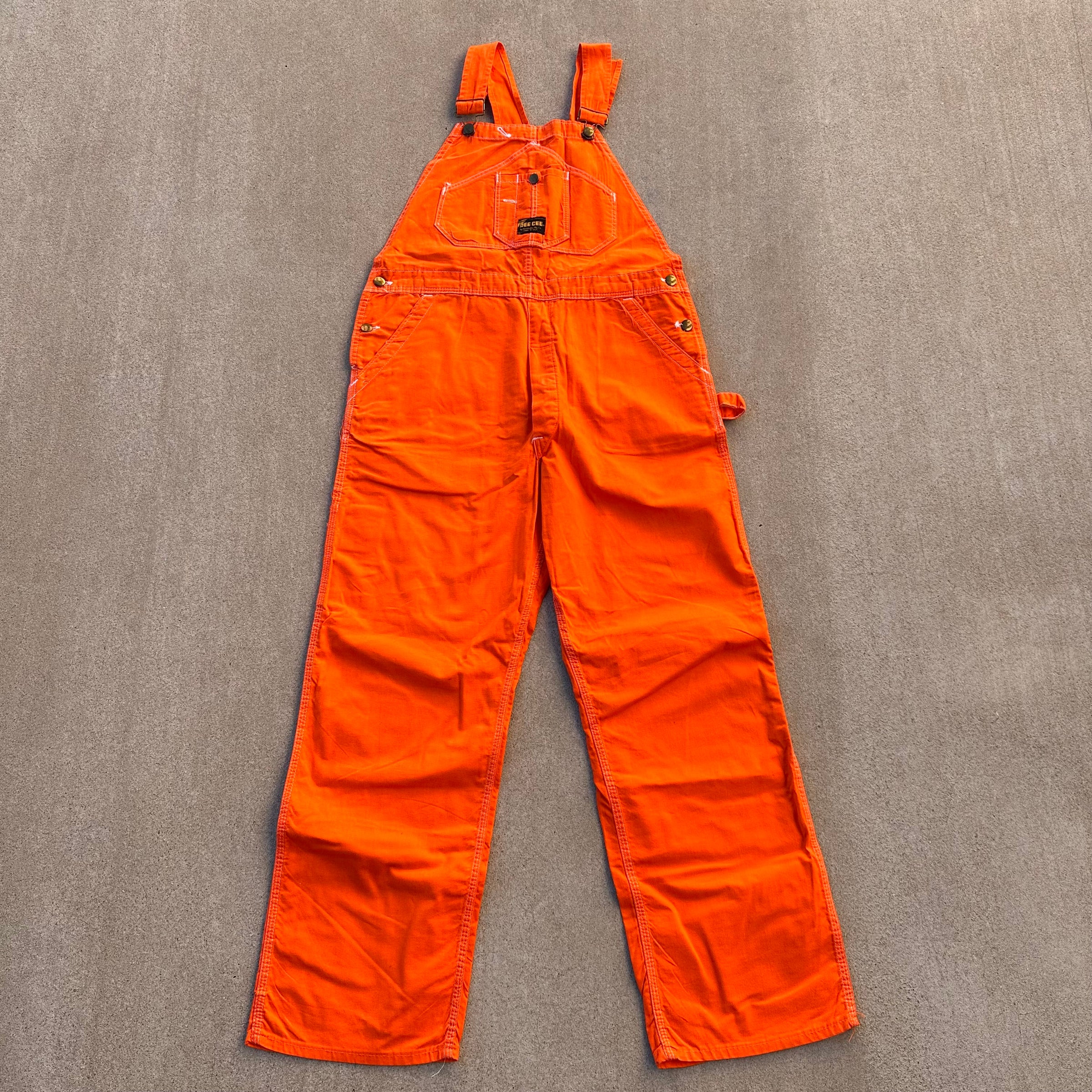 1980’s Deadstock Dee Cee Orange Overalls 38” x 30”
