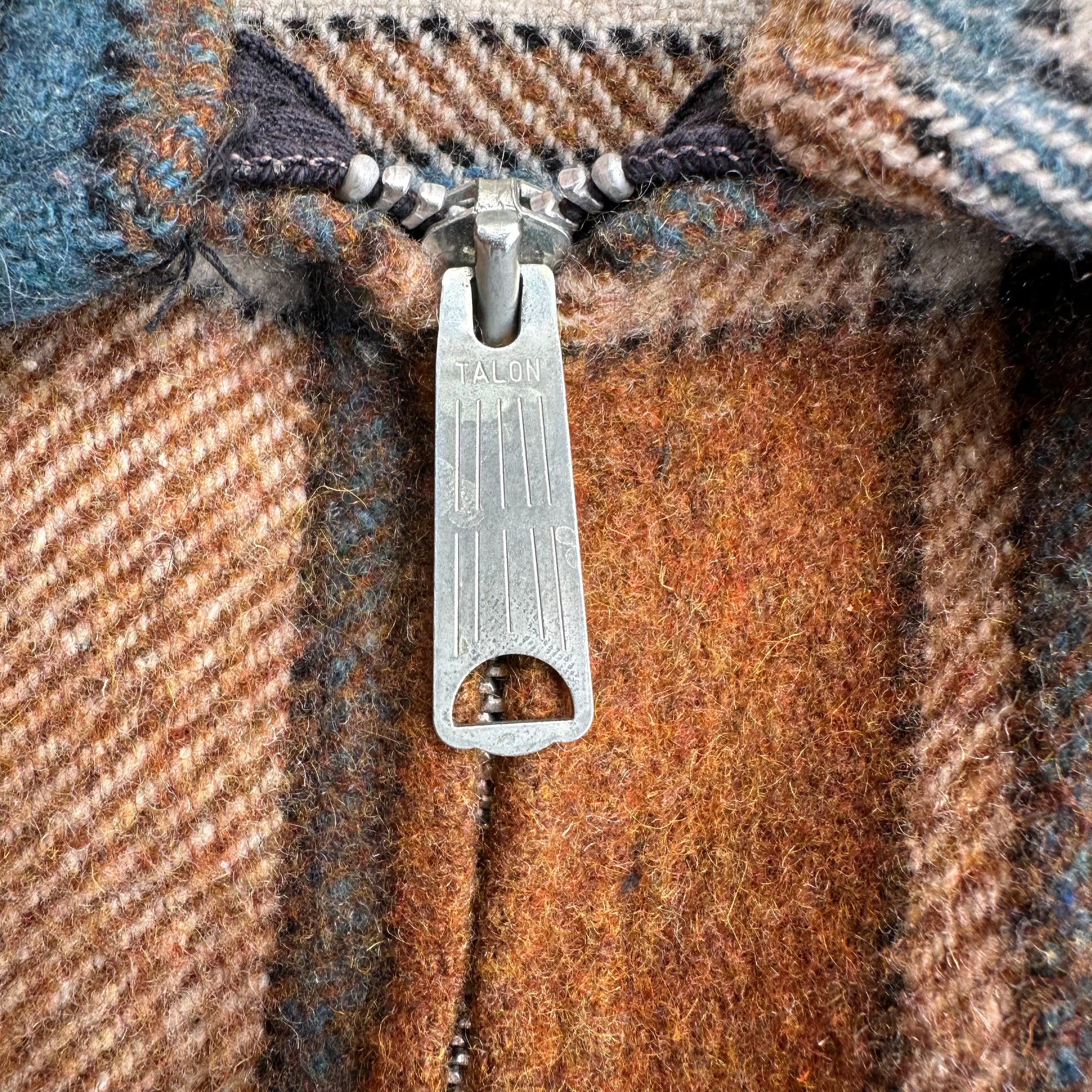 1950’s Mackinaw Woolens Plaid Wool CPO Flannel Jacket M/L