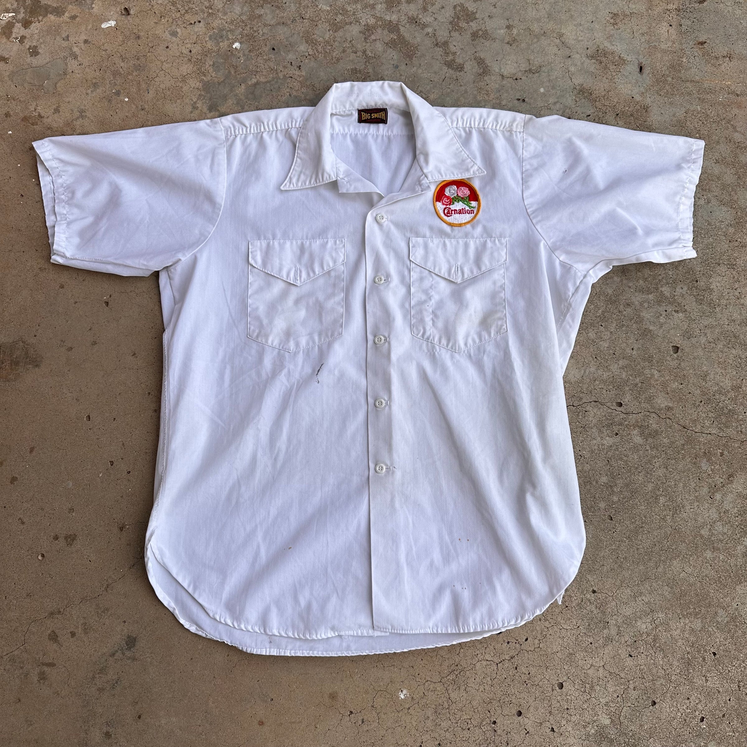 1950’s Big Smith Carnation Milk Delivery Work Shirt Large