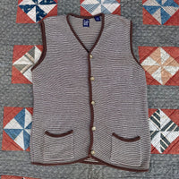 1990’s Gap Ribbed Cotton Sweater Vest Large