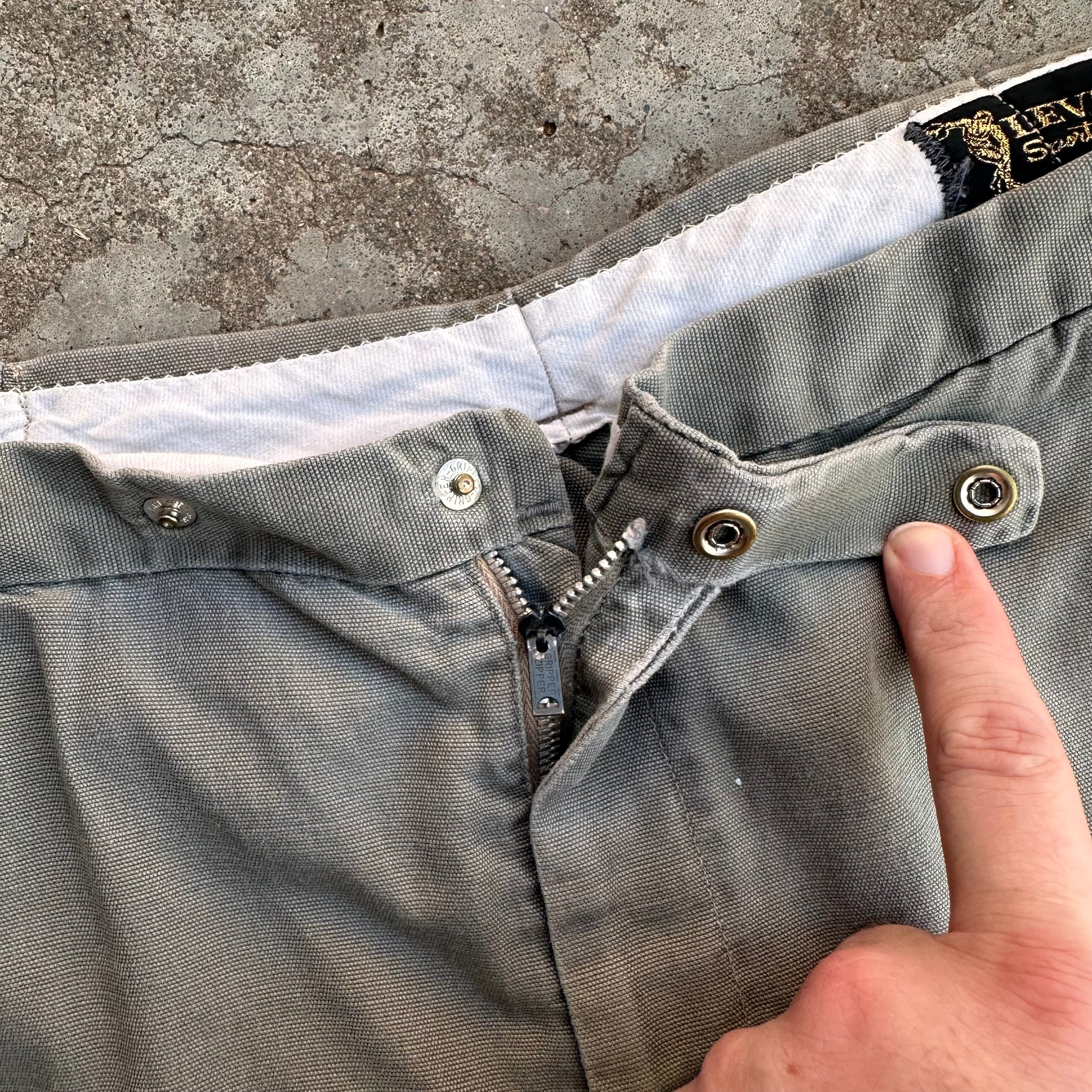 1940’s Levi’s Sportswear Grey Cotton Pants 30” x 31”