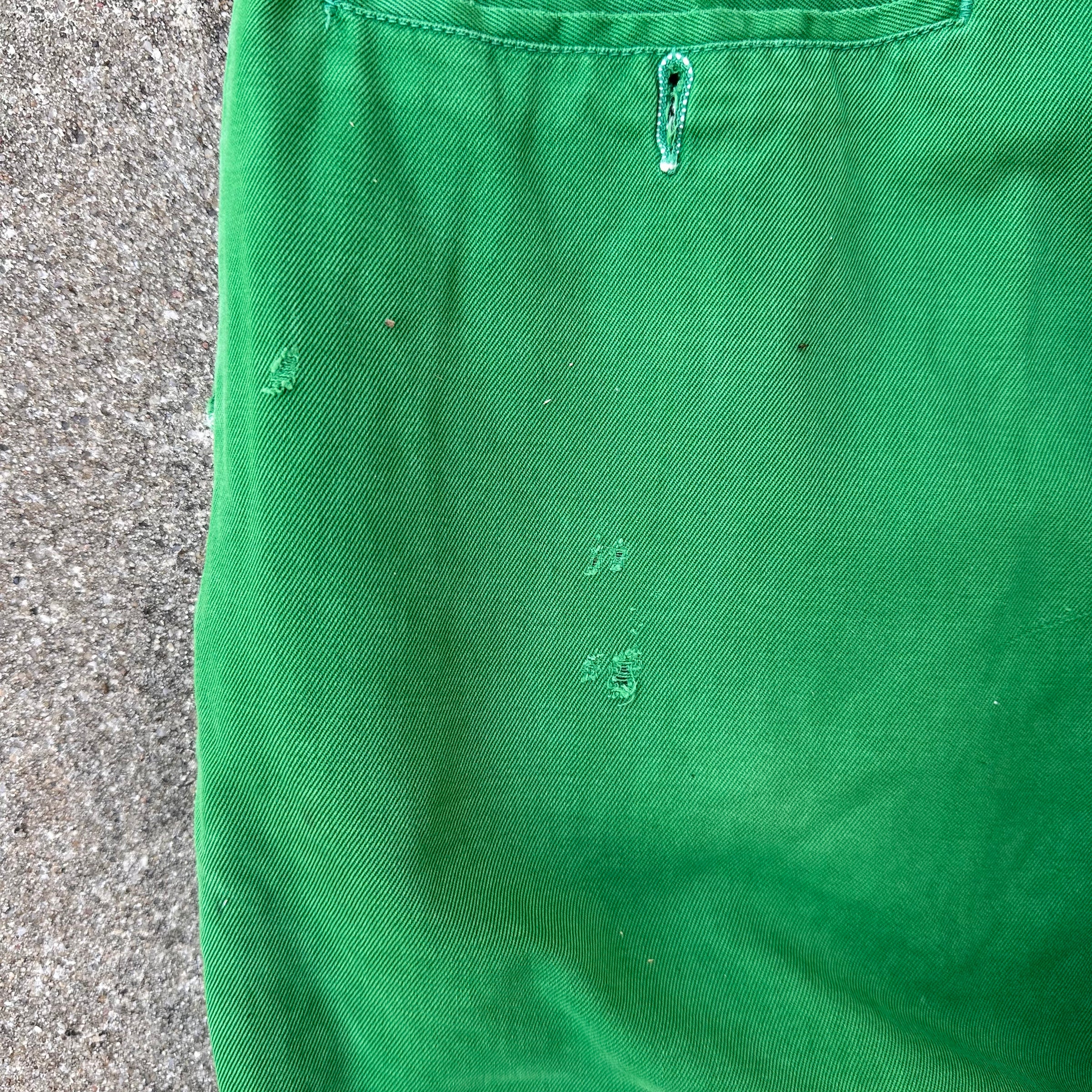 1950’s Shamrock Gas Station Uniform Cotton Work Pants 29” x 30”