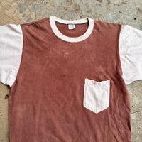 1970’s Sun-Faded Two-Tone Penney’s Pocket T-Shirt Medium