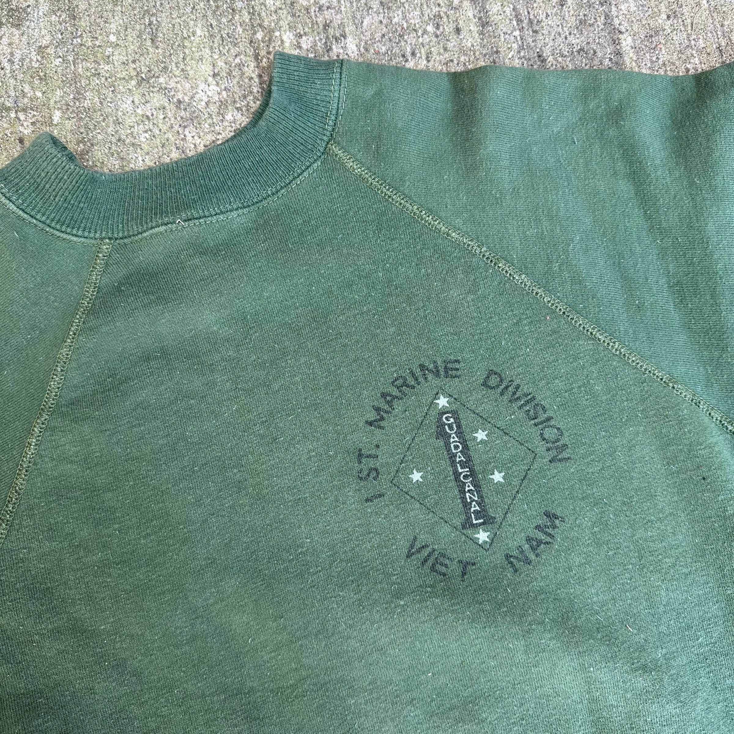1960’s Vietnam War 1st Marine Division Short Sleeve Sweatshirt