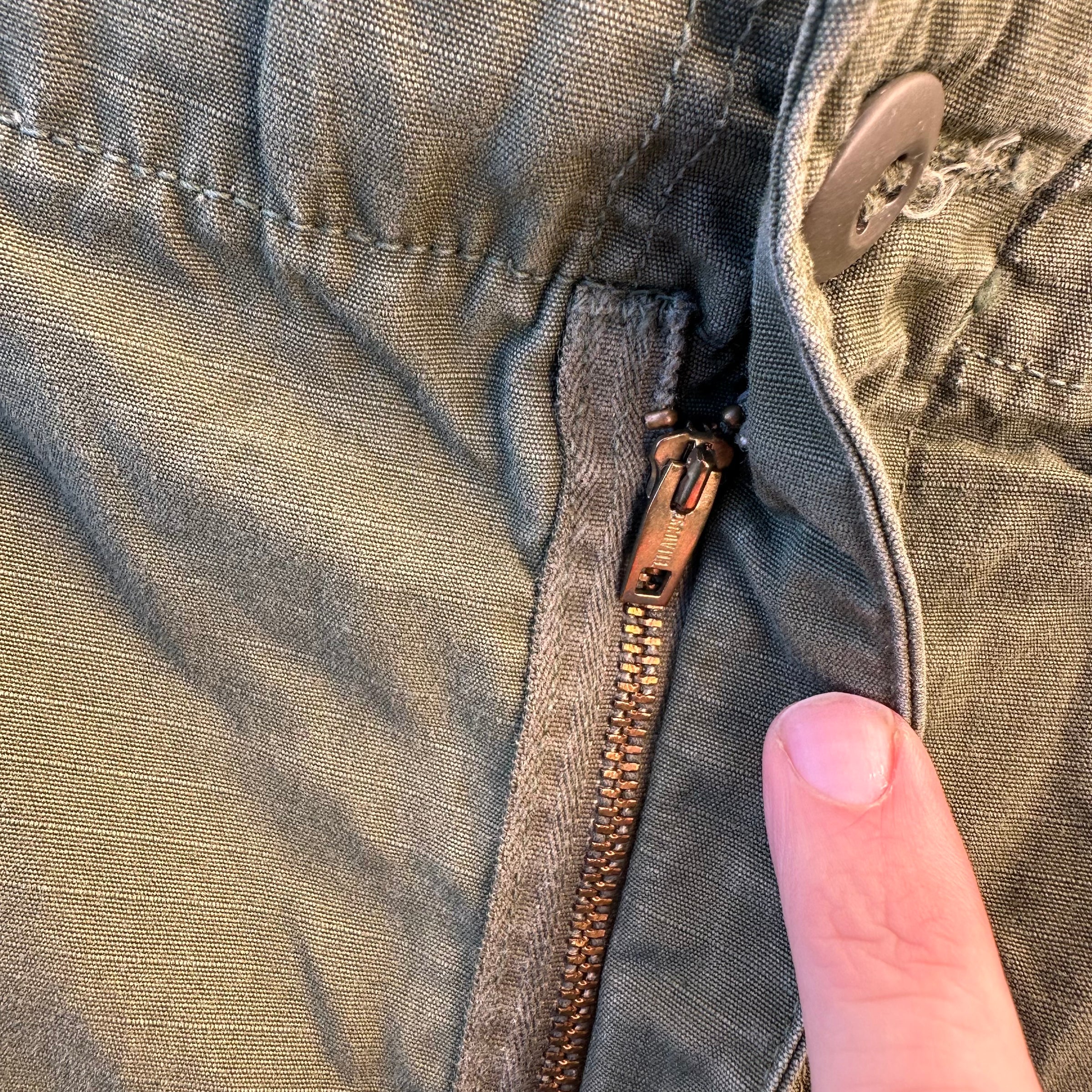 1960’s Vietnam War Mint Ripstop Jungle Pants Large Short