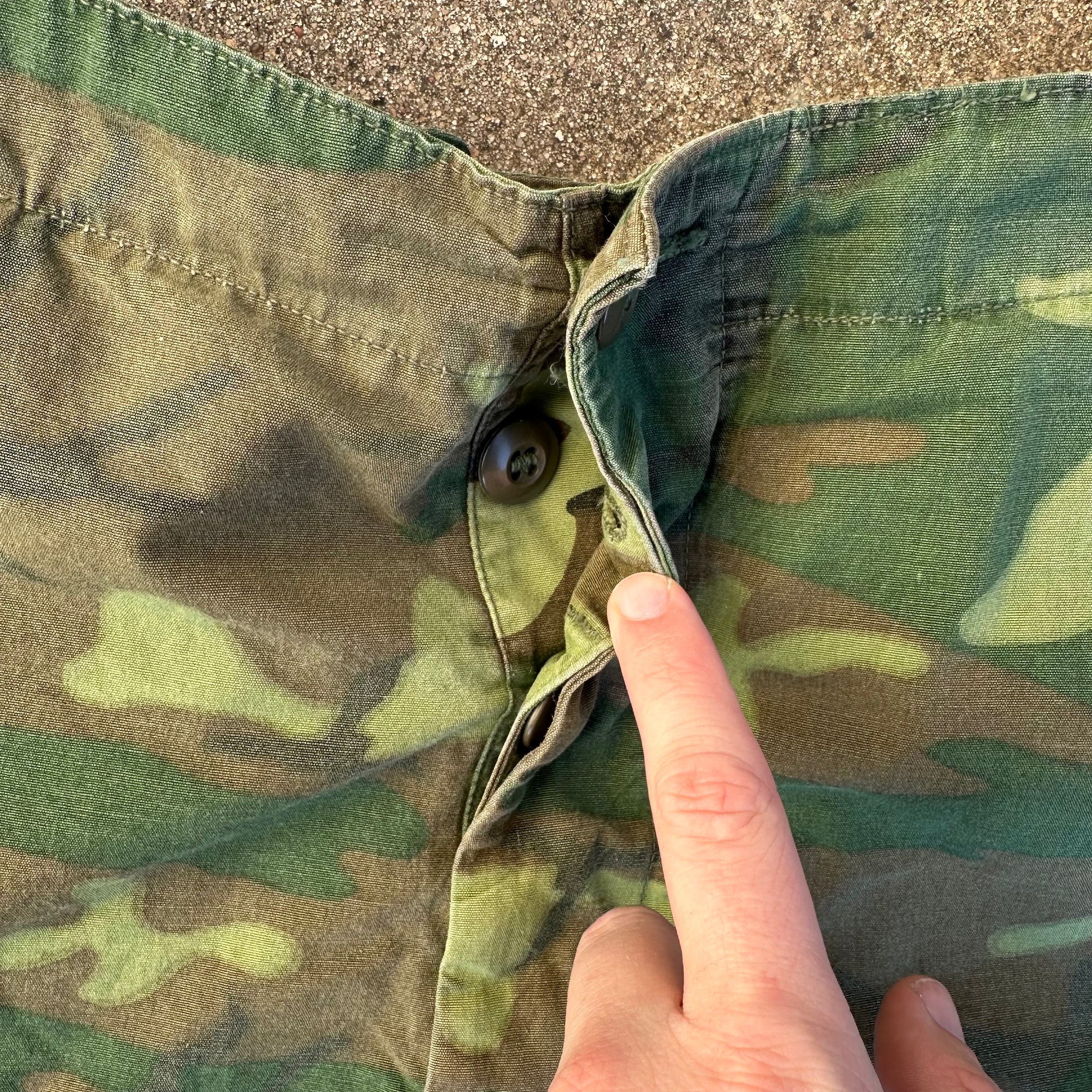 1960’s Vietnam War Poplin ERDL Jungle Pants 30” - 38” x 28”