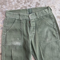 1940’s/50’s HBT Fatigue Pants 29” Waist