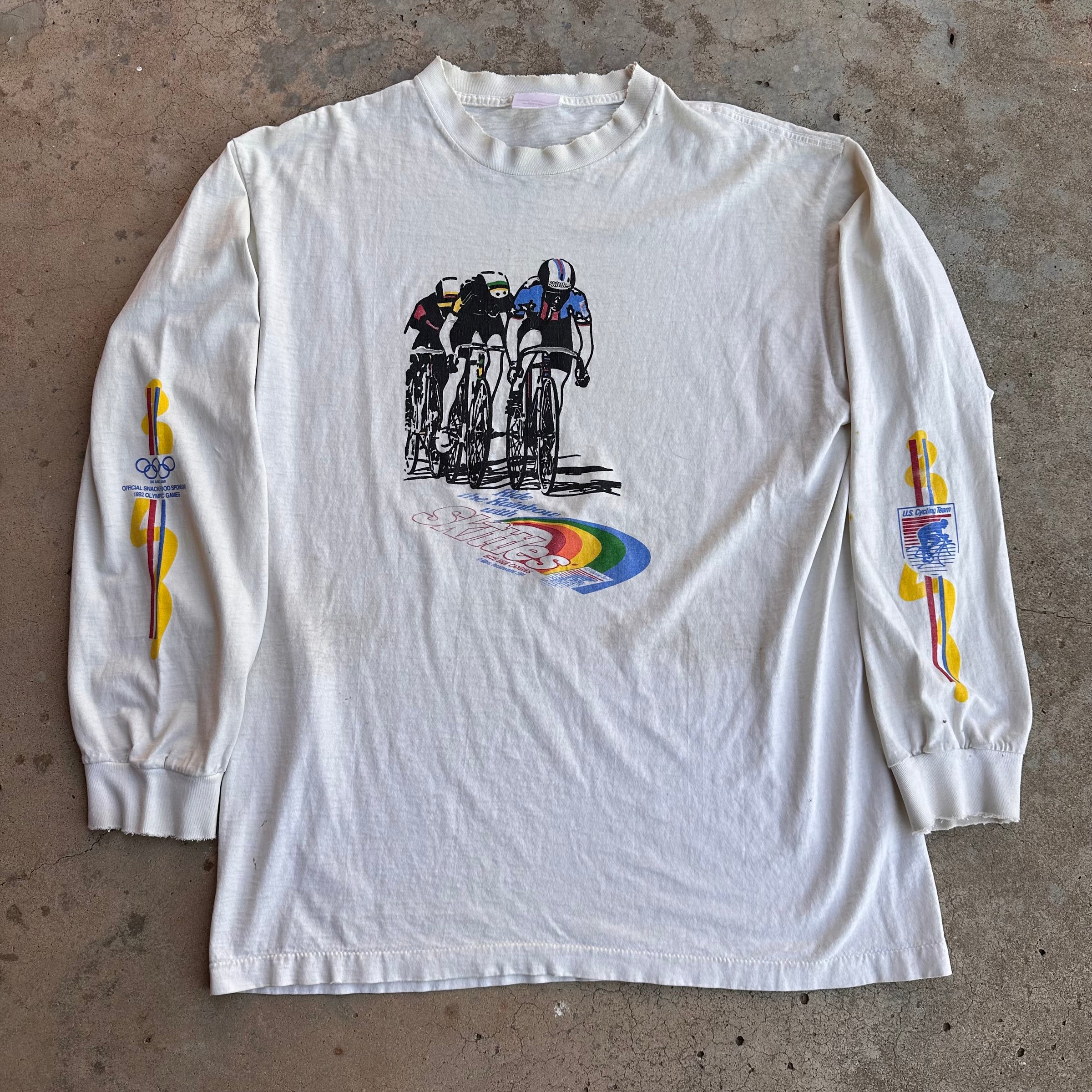 1992 Olympics Skittles Promo Longsleeve T-Shirt XL