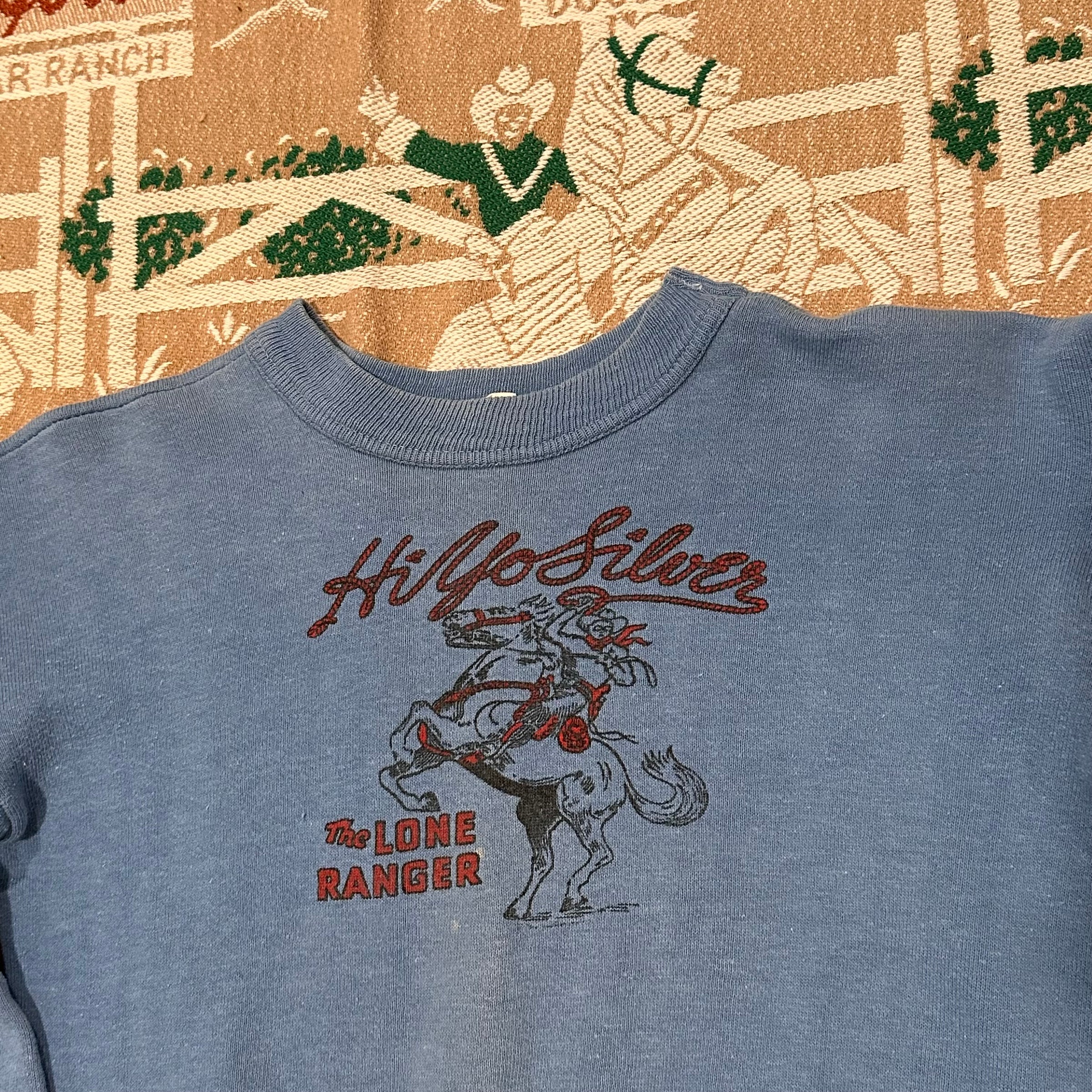 1940’s/50’s The Lone Ranger Sweatshirt 18” Chest