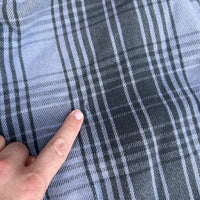 1980’s Osh’Kosh Black and Grey Cotton Flannel Shirt XL