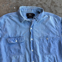 1990’s RRL Chambray Work Shirt Large