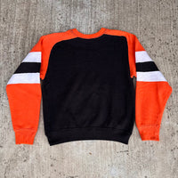 1970’s Orange and Black Freedom Sleeve Crewneck Sweatshirt XS