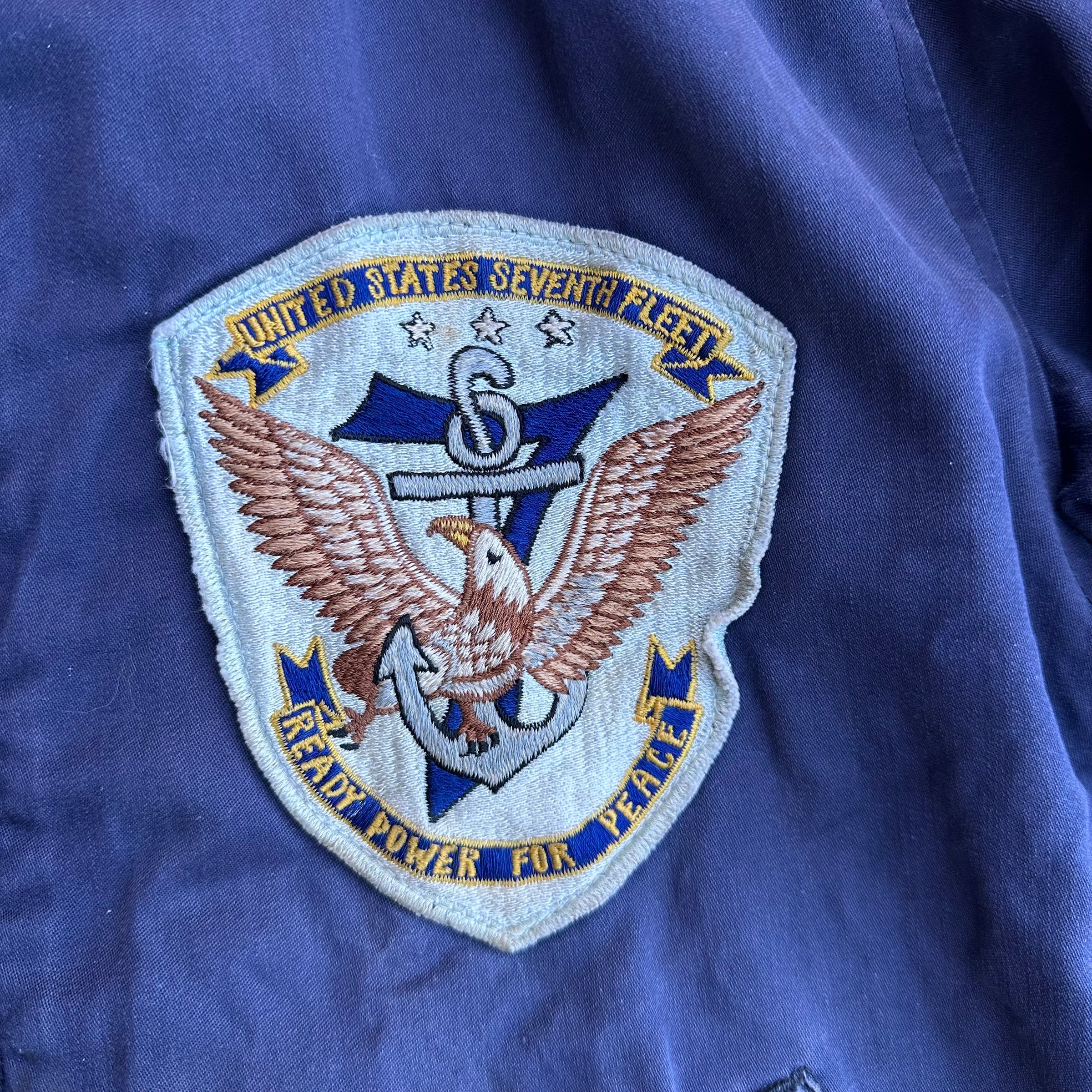 1960’s Patched USN Utility Jacket 22” Chest