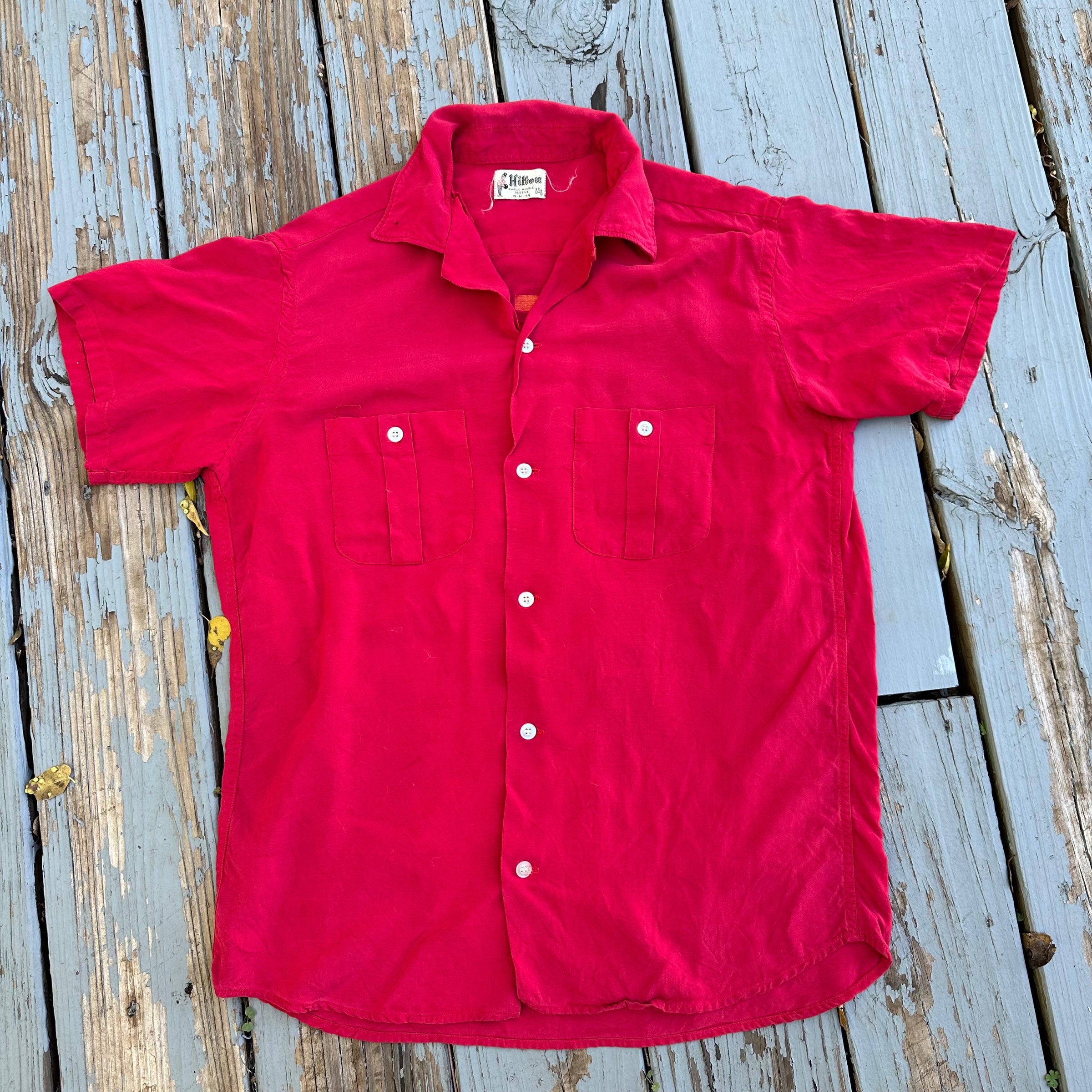 1950’s US Army 5th Engineer Battalion Bowling Shirt Medium