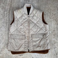 1970’s Panhandle Slim Reversible Fleece Quilted Vest Size 44