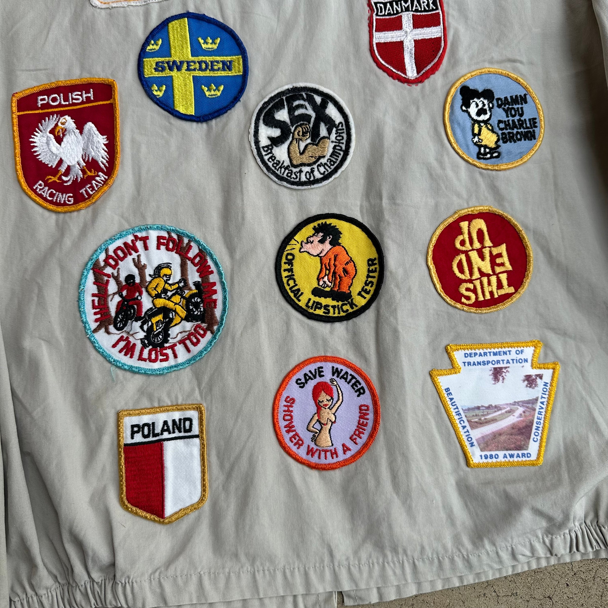 1970’s Novelty Patch Jacket Medium