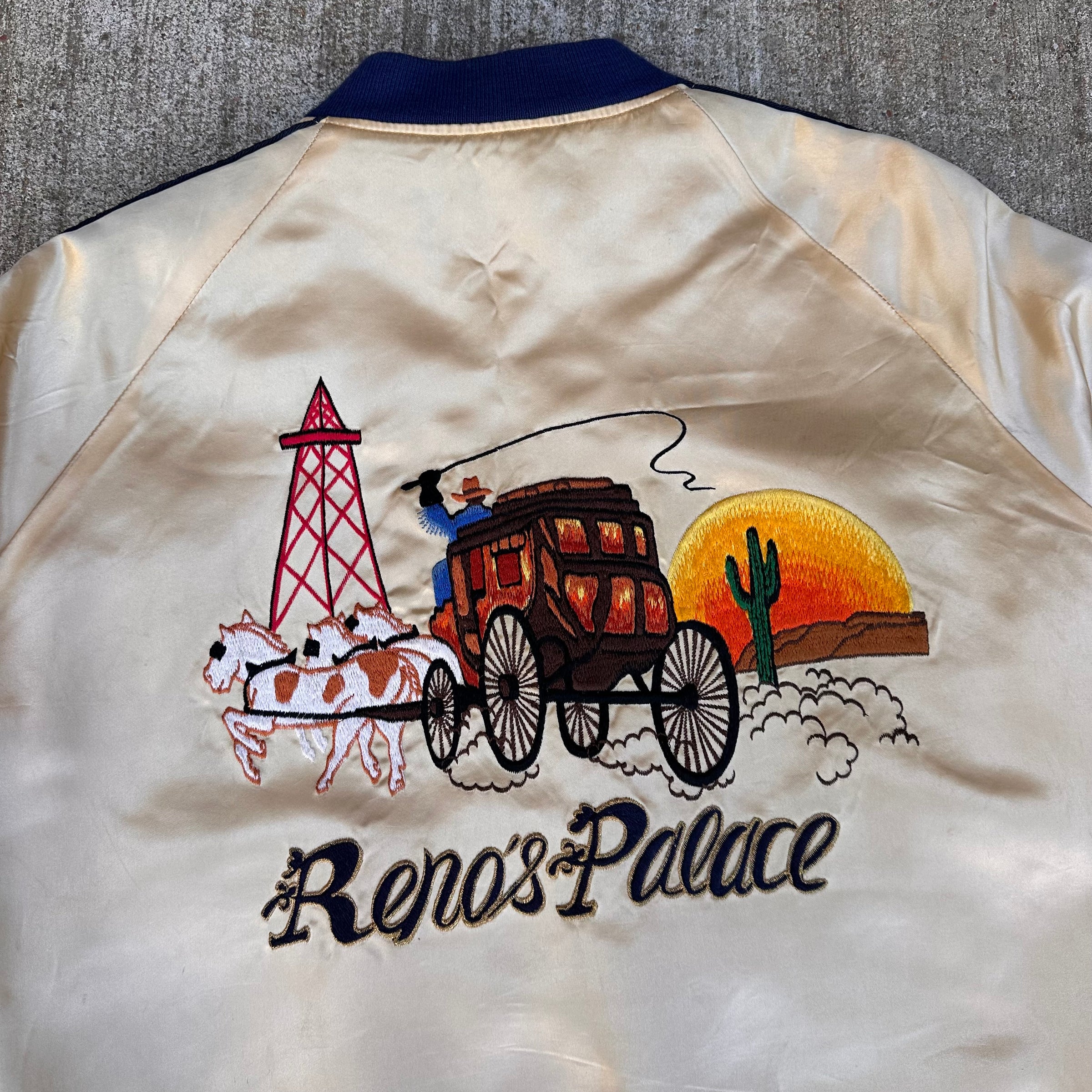 1980’s Fad Times Reno’s Palace Satin Western Jacket Medium