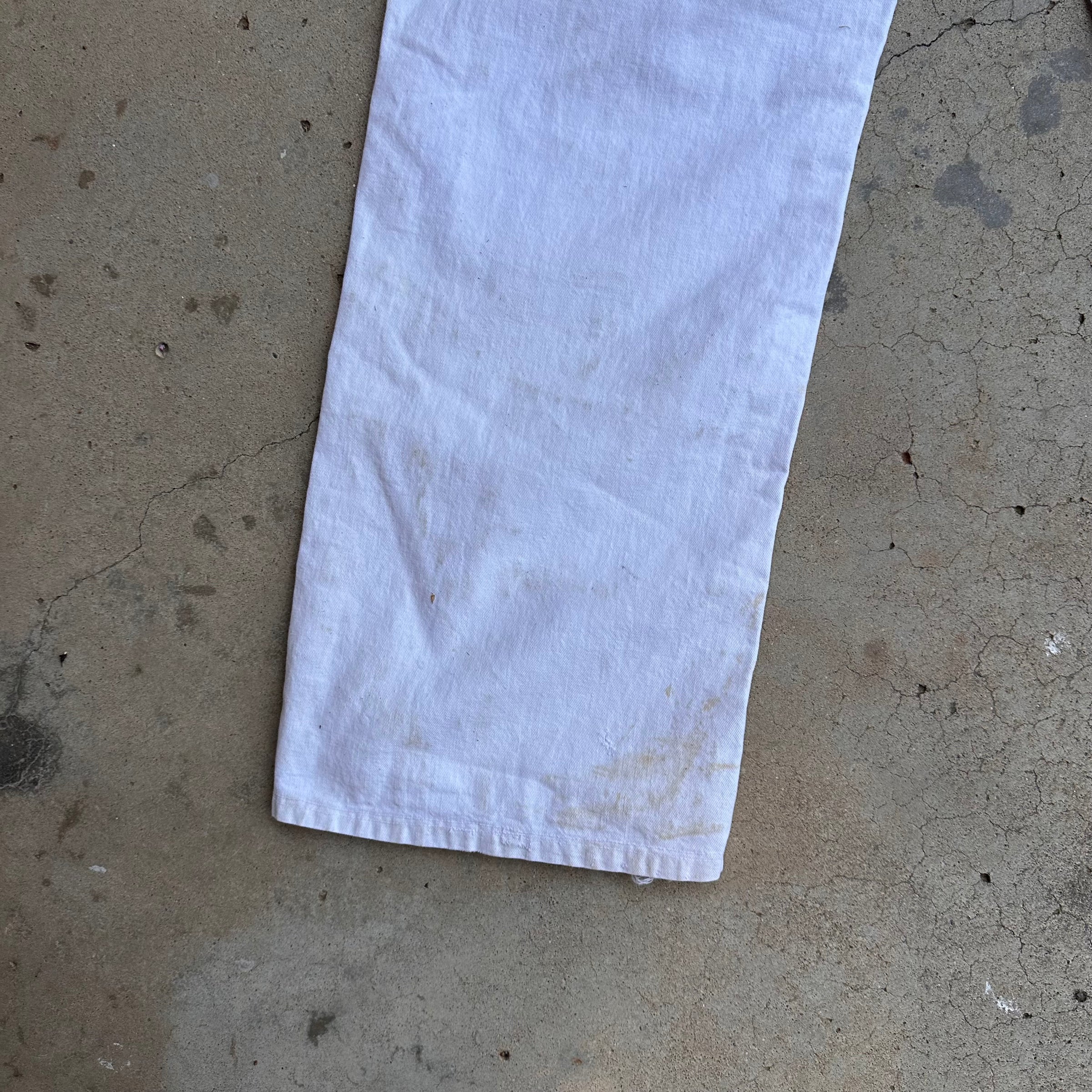1960’s/70’s Lee White Carpenter Pants 28” x 28”