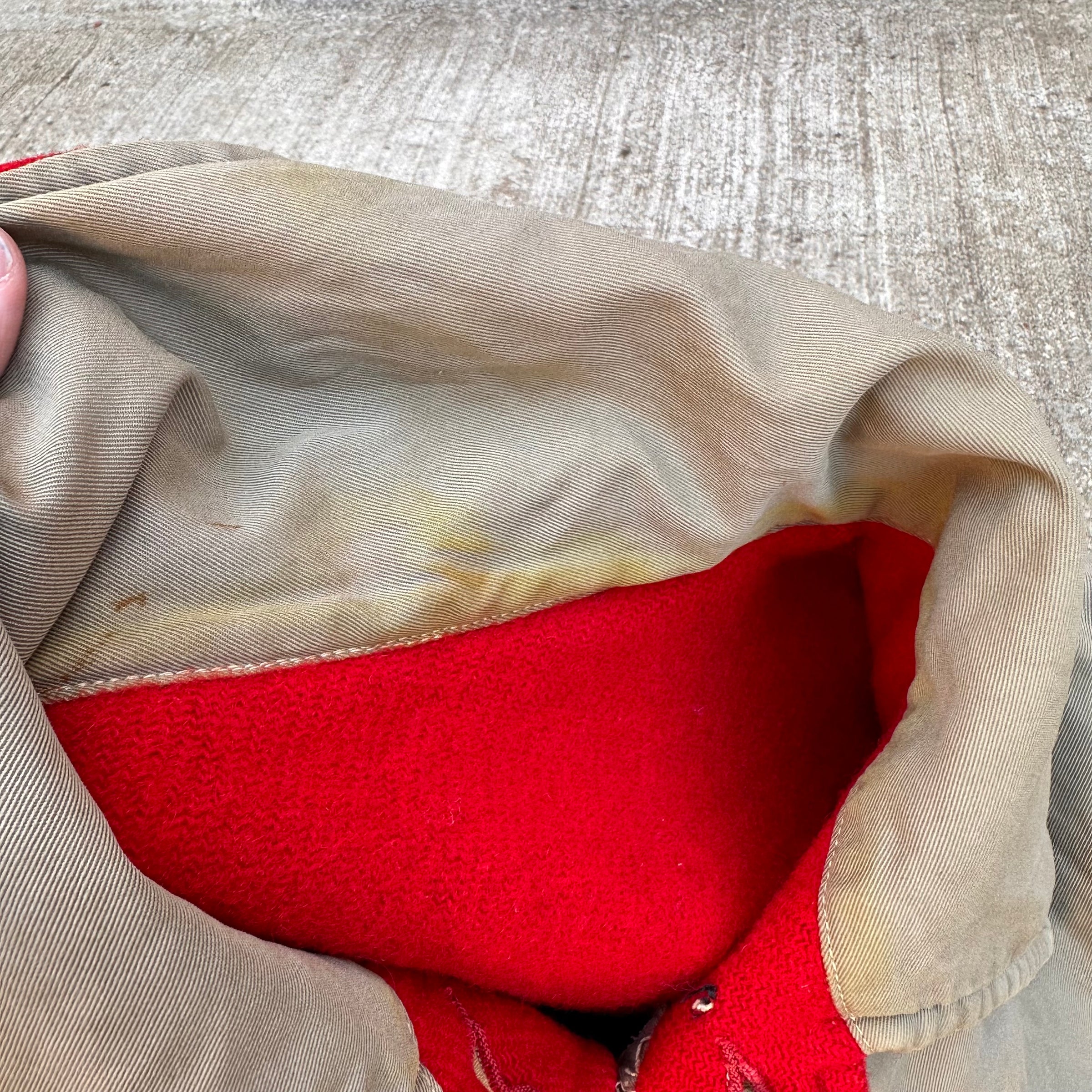 1940’s/50’s Dewey’s Sport Shop Reversible Wool Lined Cotton Jacket Large