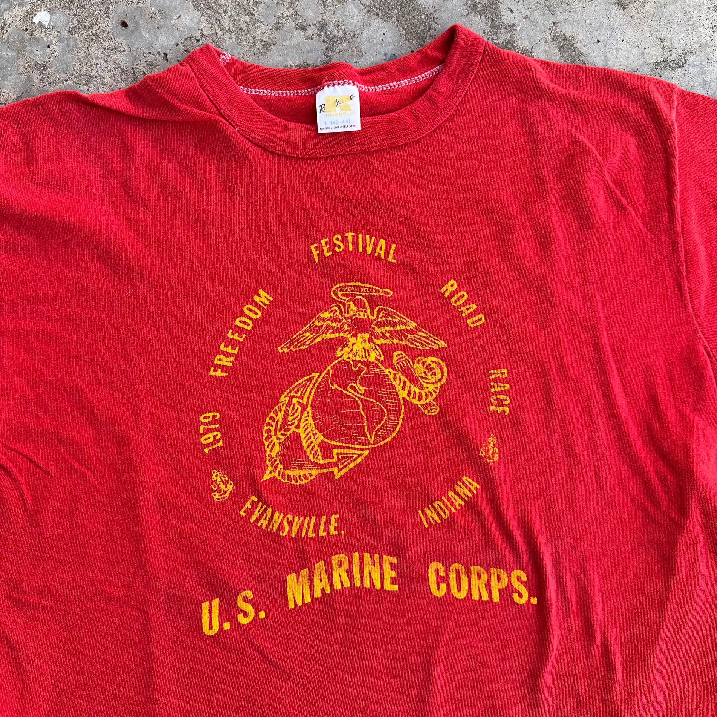 1979 USMC Freedom Festival Russell Gold T-Shirt Medium