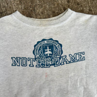 1950’s Notre Dame Champion Running Man Flock Print Sweatshirt Medium
