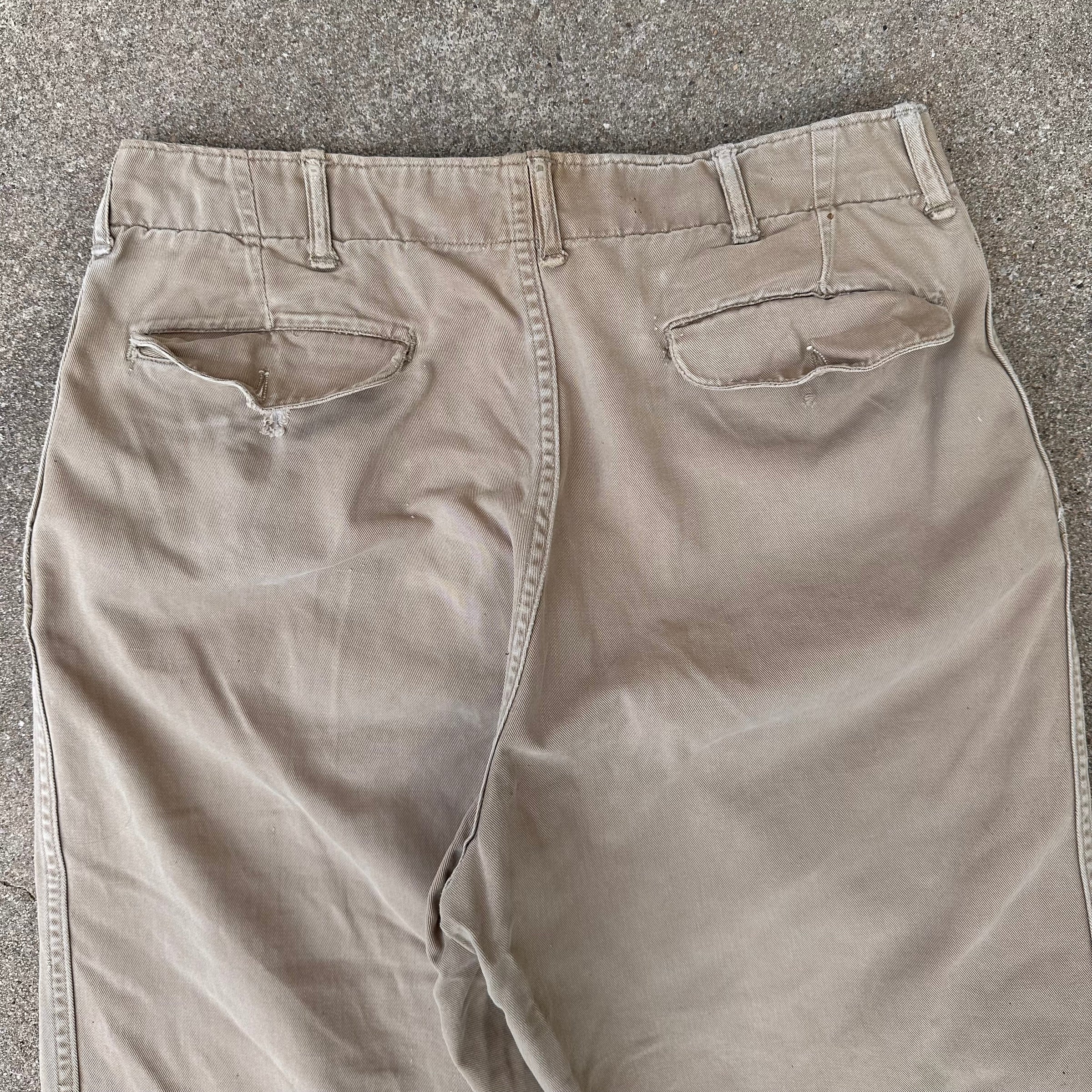 1940’s USMC Khaki Chino Pants 30” x 29”