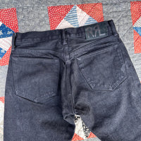 RRL Double RL Slim Fit Black Selvedge Denim Jeans 30” x 29”
