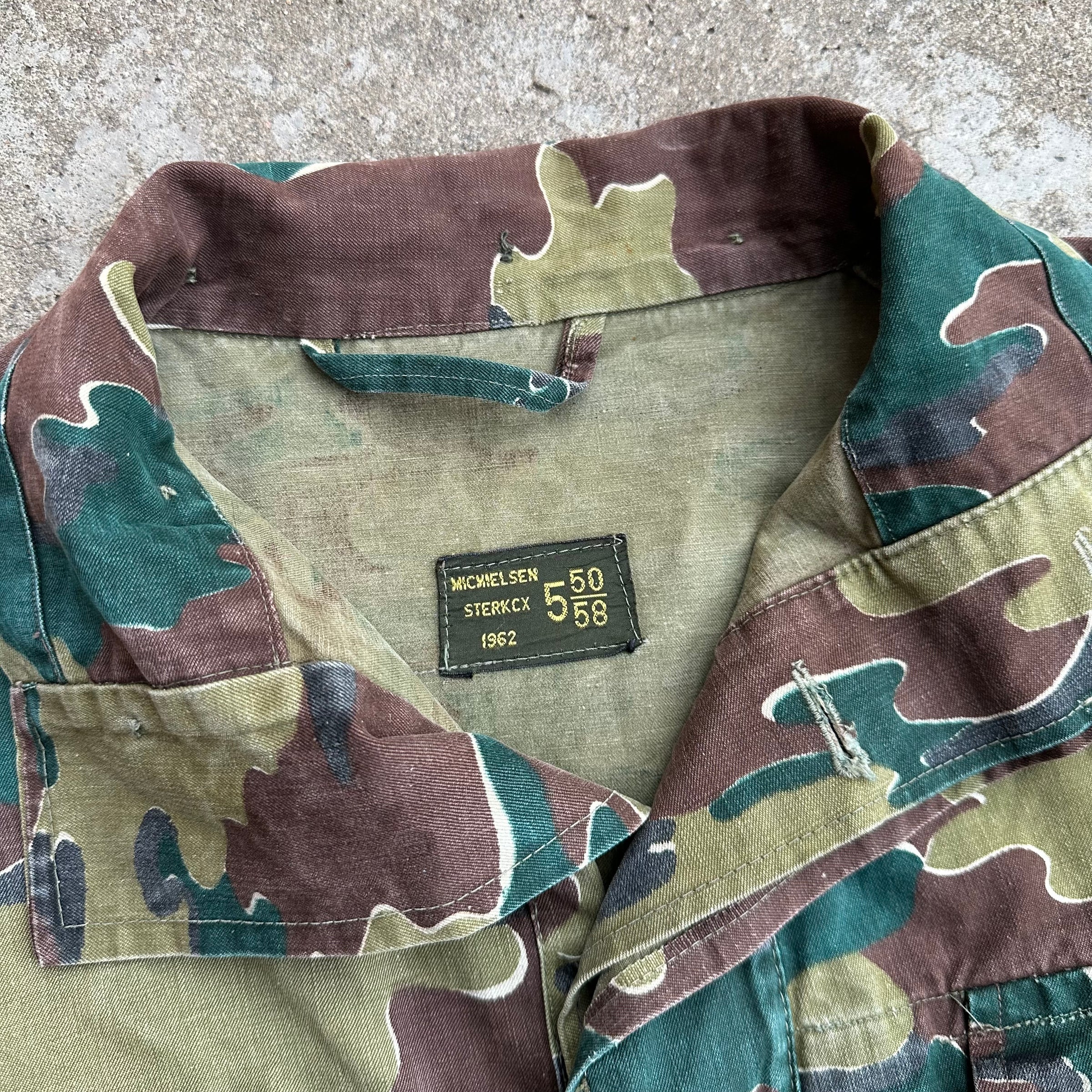 1960’s Belgian Jigsaw Camo Paratrooper Smock Jacket