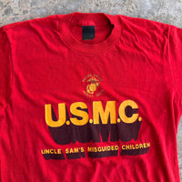 1980’s Uncle Sam’s Misguided Children US Marine Corps T-Shirt Small
