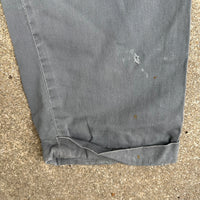 1950’s Grey Boat Cloth Work Pants 34” Waist