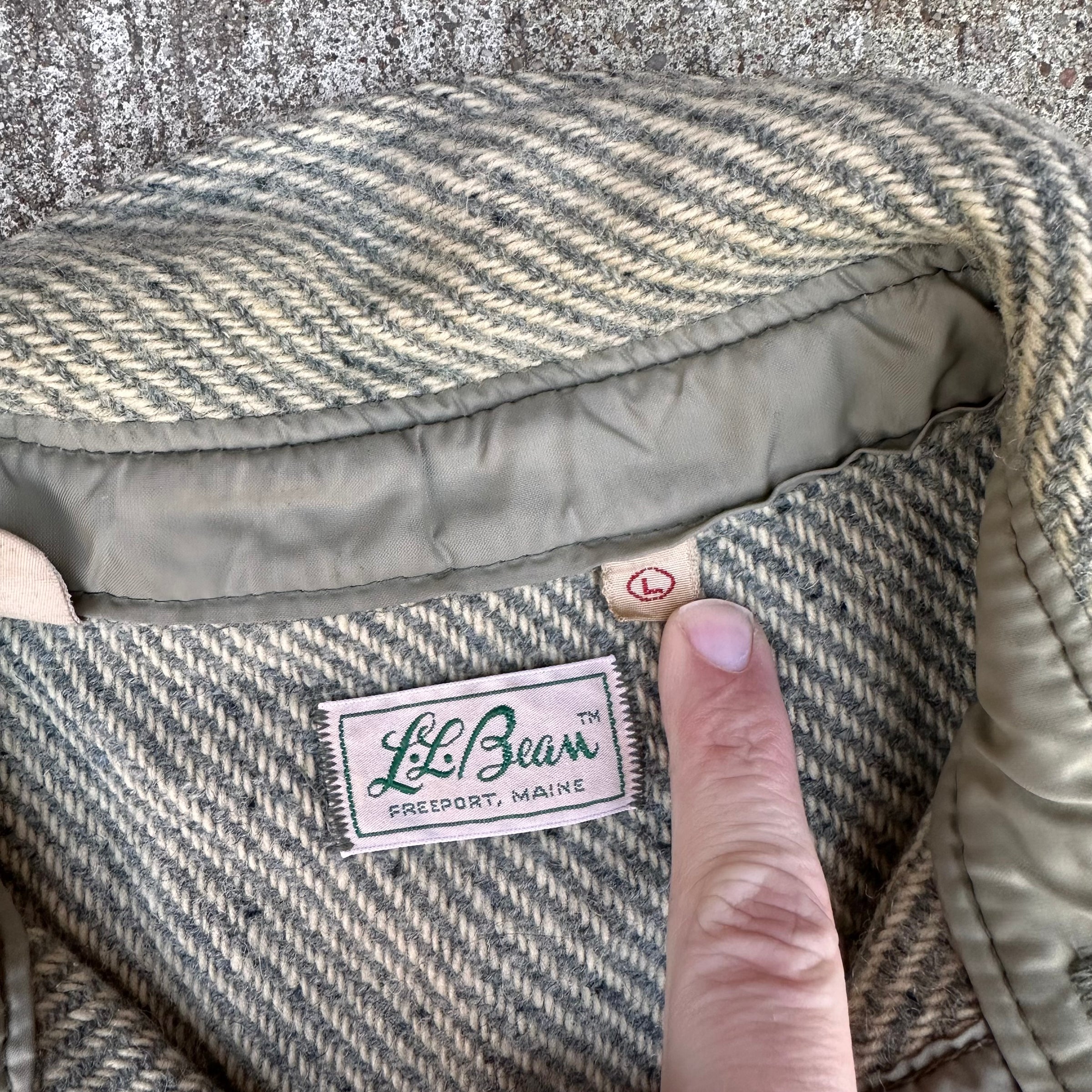 1960’s LL Bean Wool Flannel Shirt Large