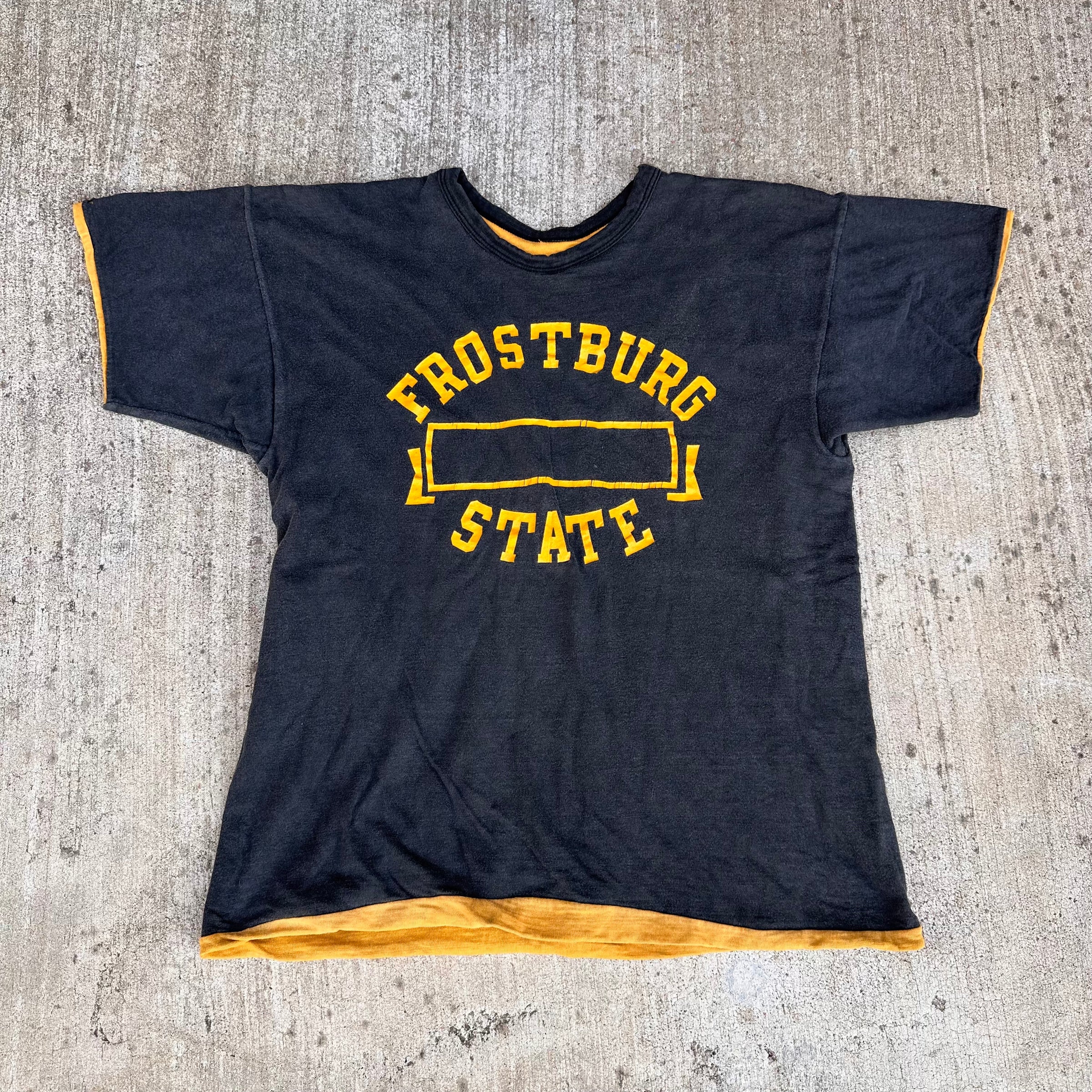 1950’s Champion Running Man Reversible T-Shirt Tagged Medium