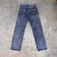 1980’s Levi’s 501 Black Acid Wash Jeans 30” Waist