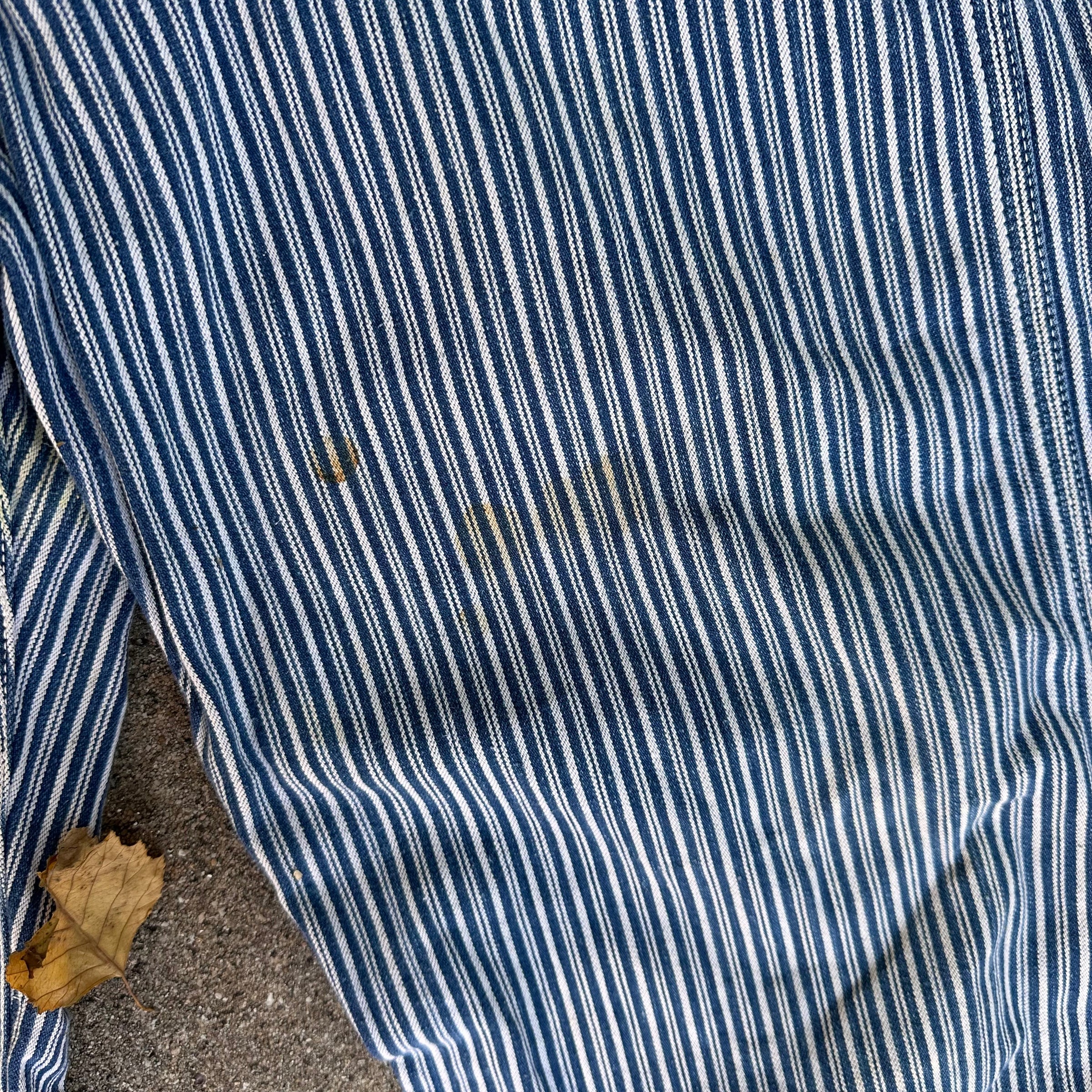 1950’s Anthony’s Buckhide Liberty Stripe Overalls 32” x 30”