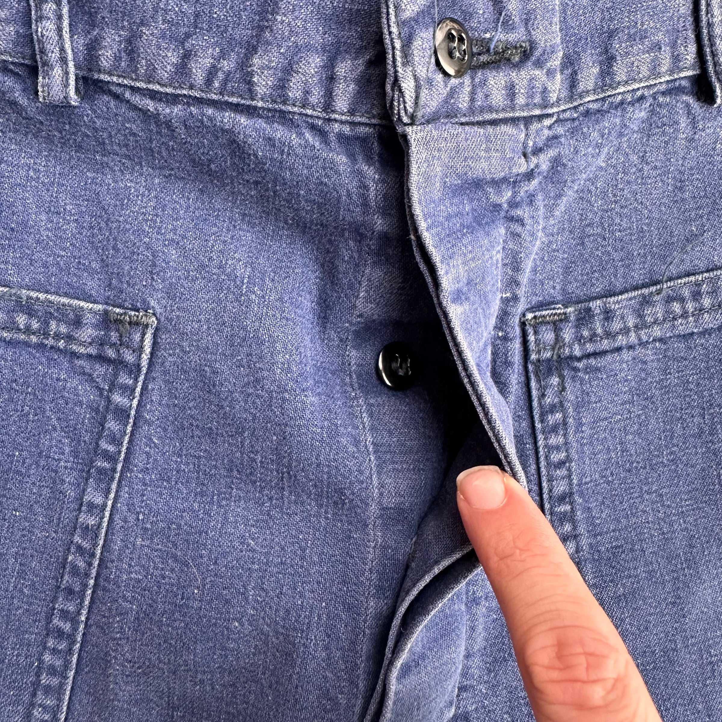 1950’s/60’s US Navy Denim Trousers 34” x 29”