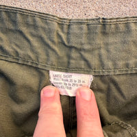 1960’s Vietnam War Mint Ripstop Jungle Pants Large Short
