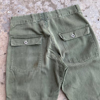 1940’s/50’s HBT Fatigue Pants 29” Waist