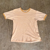 1960’s Da-Mil Varsity Heather Yellow Ringer T-Shirt Medium