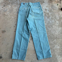 1940’s Lee Union Made Sanforized Green Chino Pants 30” Waist