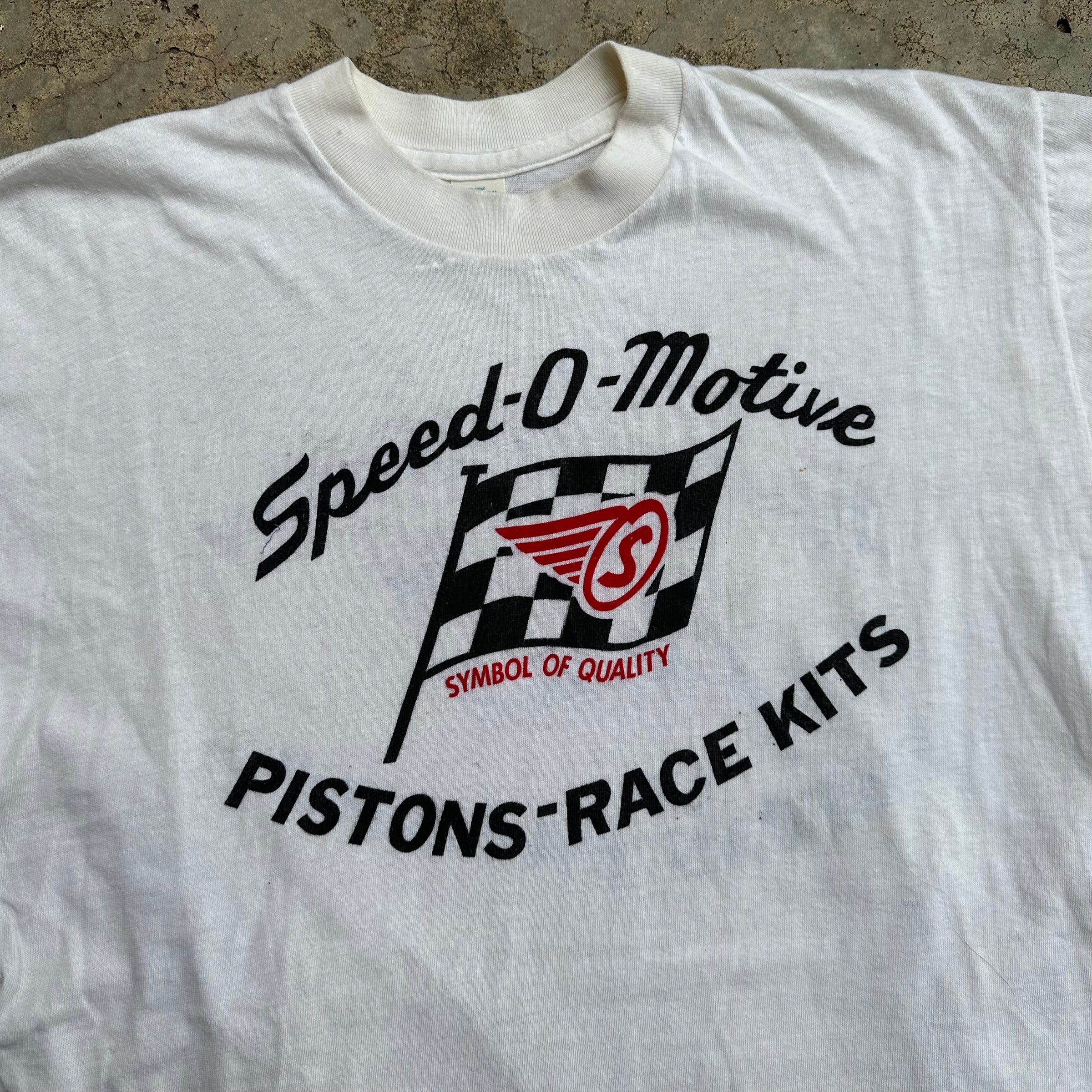 1960’s Speed-O-Motive Drag Racing T-Shirt Large