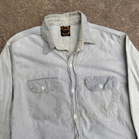 1950’s Washington Dee Cee Grey Chambray Work Shirt Medium